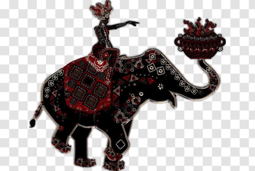 African Bush Elephant Elephantidae Decorative Arts Ornament Clip Art - Sticker - India Transparent PNG