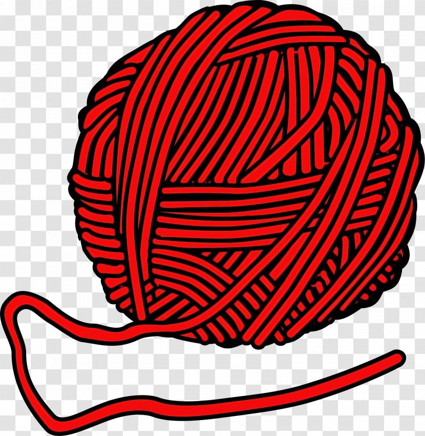 Line Art Red Circle Thread Transparent PNG