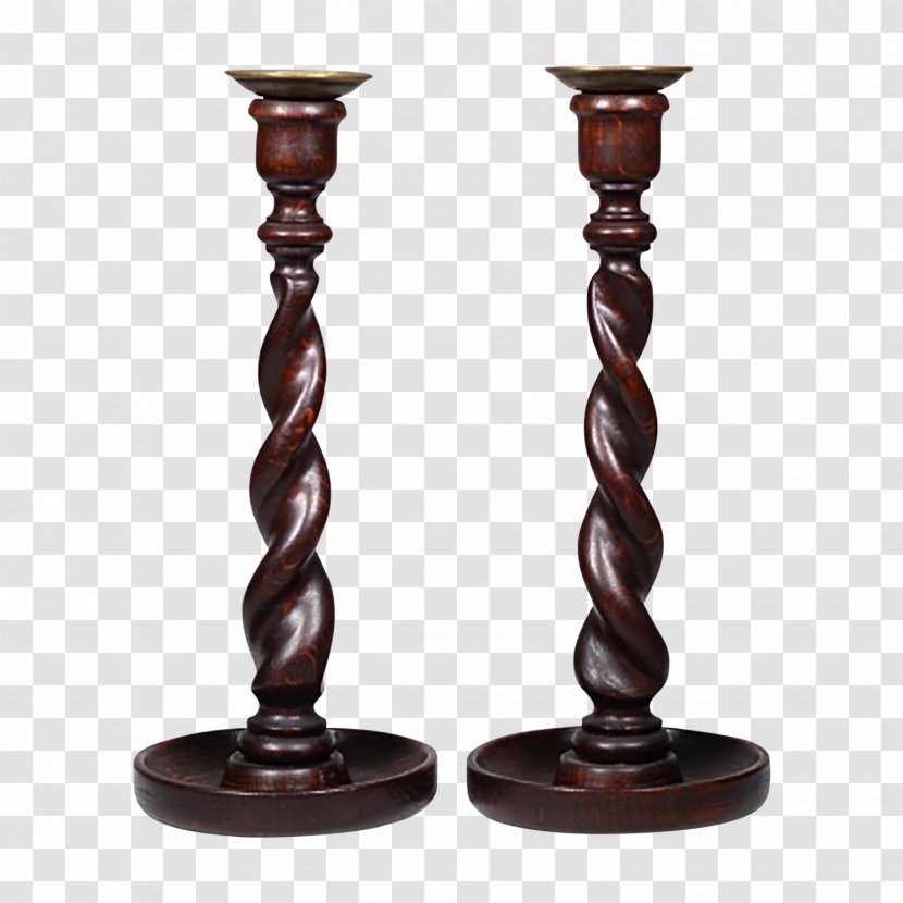 Candlestick Lighting Brass Baluster - Wood - Candle Transparent PNG