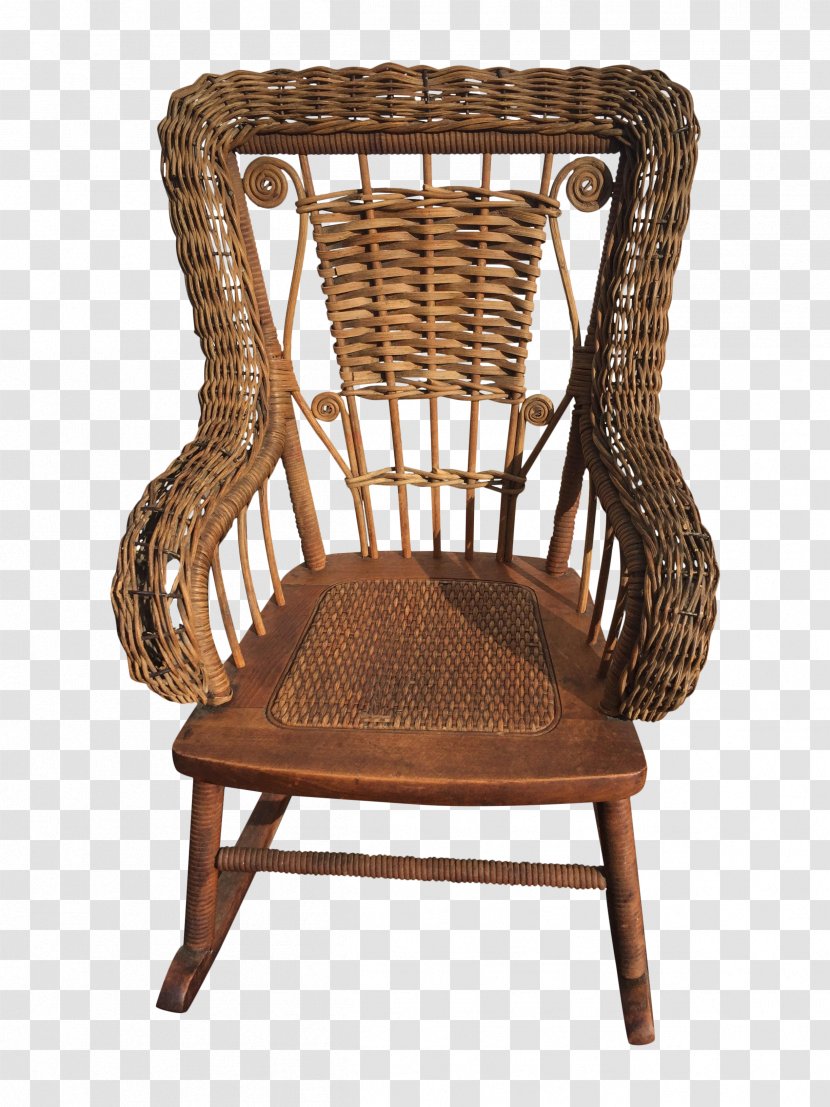 Table Rocking Chairs Wicker Furniture - Outdoor Transparent PNG