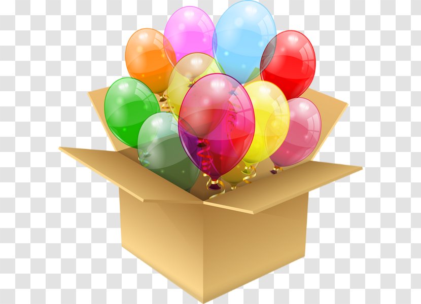Balloon Cardboard Box Gift Transparent PNG
