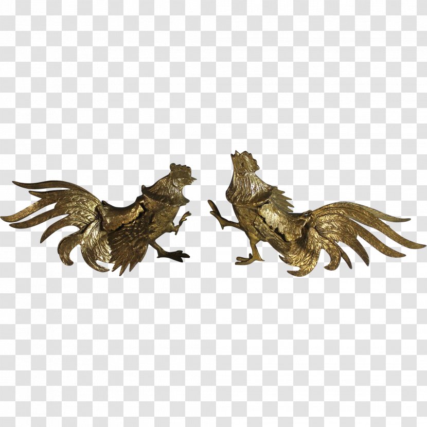 Rooster Chicken Cockfight Brass Bronze - Fauna - Cock Transparent PNG