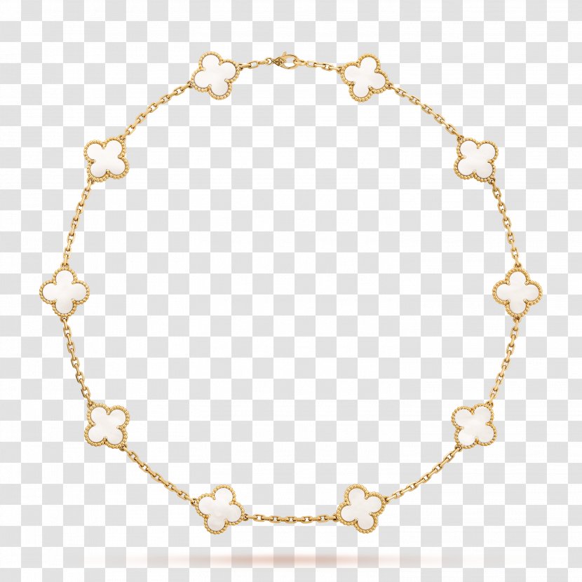 Van Cleef & Arpels Jewellery Necklace Charms Pendants Gold - Clothing Transparent PNG