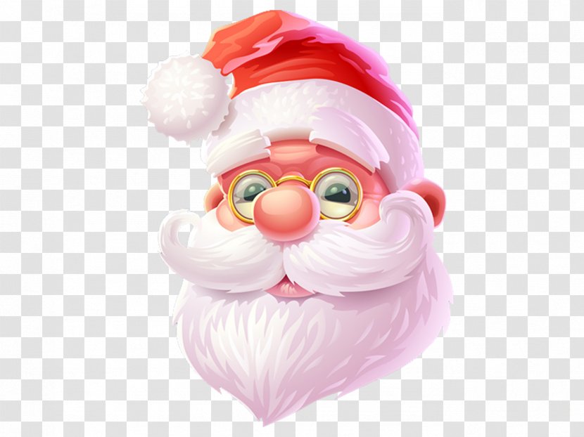 Santa Claus Christmas Illustration - Three-dimensional Hand-painted Creative Transparent PNG