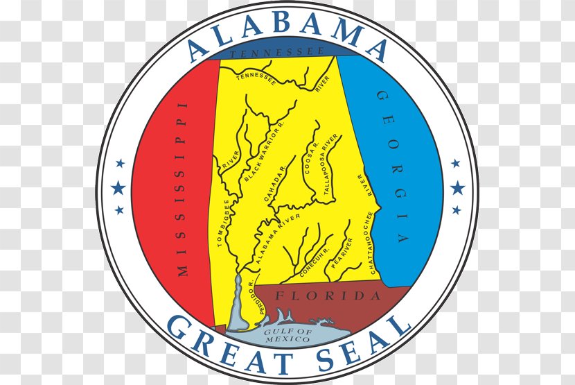 Seal Of Alabama Great The United States Clip Art - Waterways Transparent PNG
