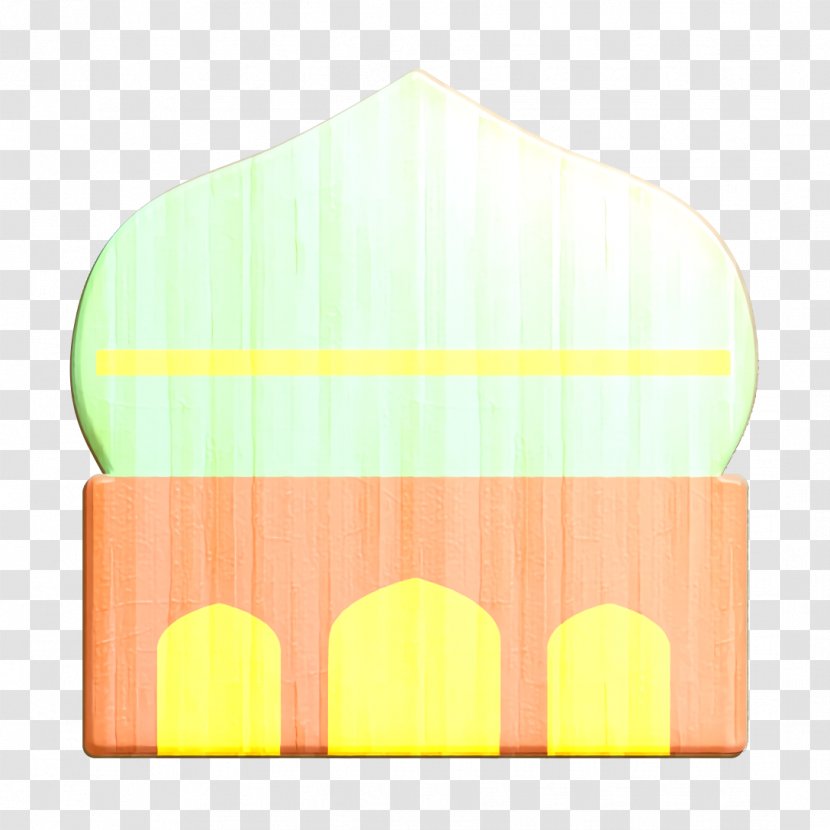 Masjid Icon Muslim Pray - Orange - Red Light Transparent PNG