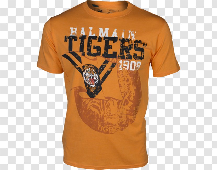 T-shirt Balmain Tigers Wests Penrith Panthers 2017 NRL Season - Sleeve Transparent PNG