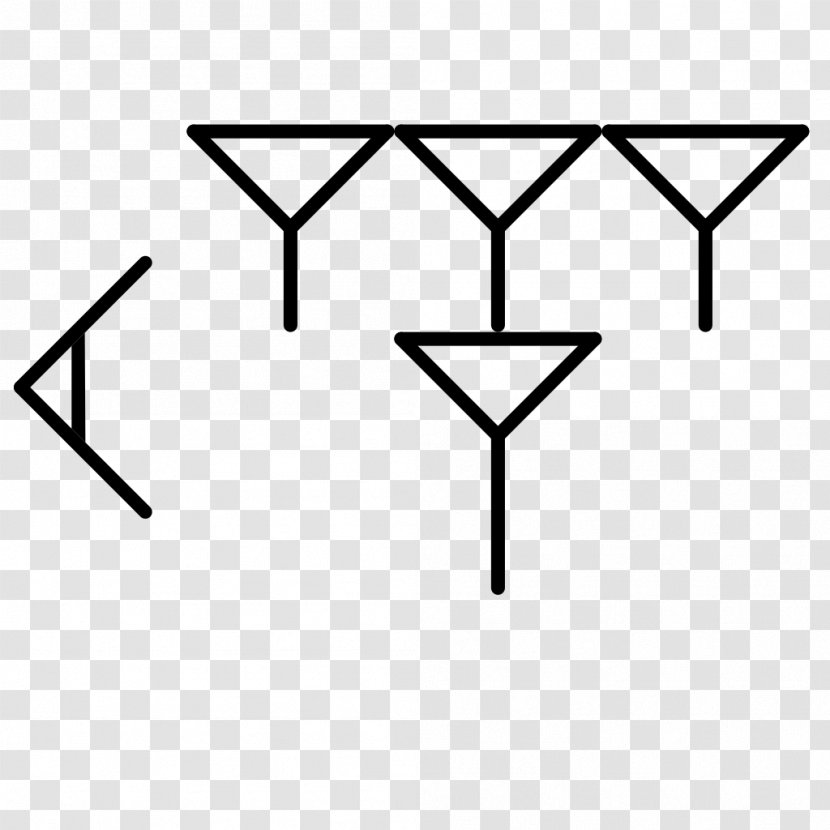 Line Art Triangle Font - Symbol Transparent PNG