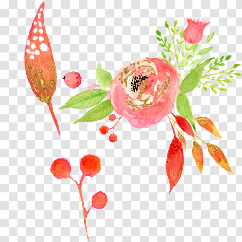 Floral Design High-definition Television Graphic Template - Plant - Watercolor Flowers Transparent PNG