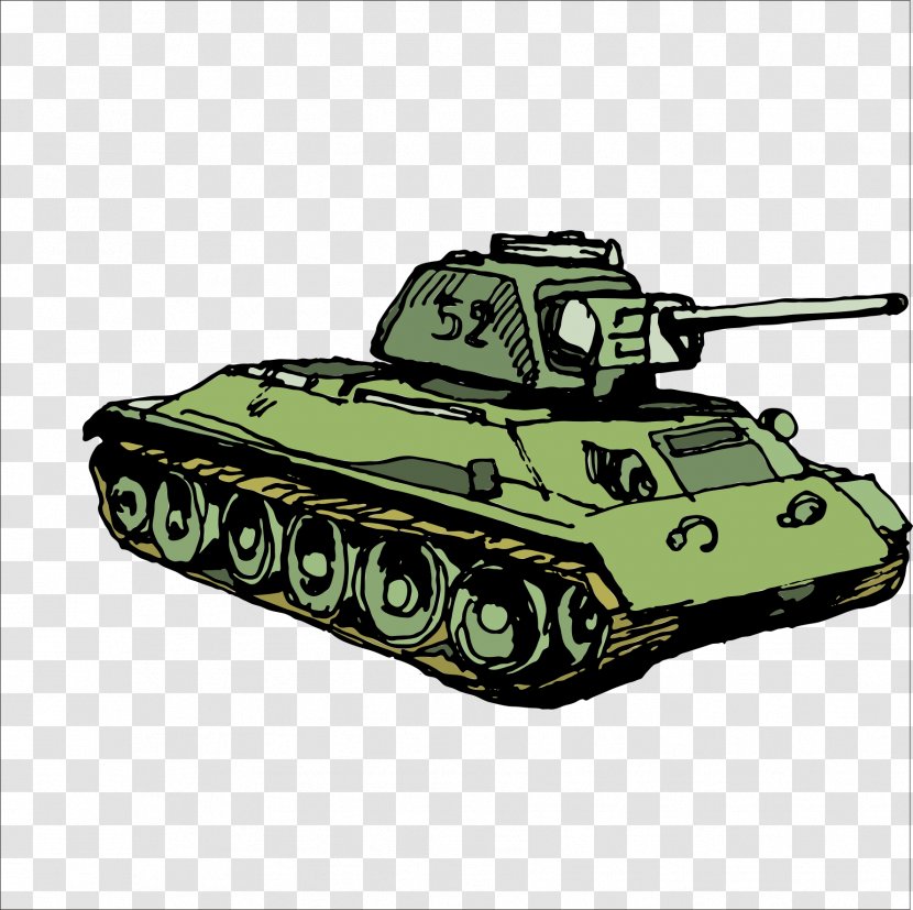 Tank Military Drawing - Soldier Transparent PNG