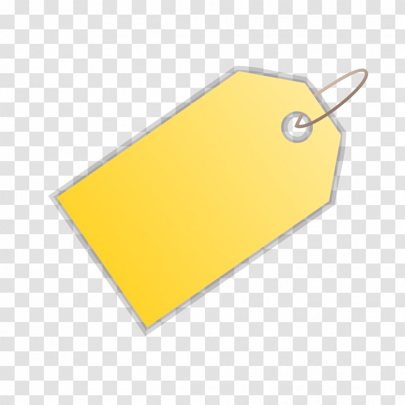 IPad Mini Material - Orange - Yellow Blank Price Tag Transparent PNG