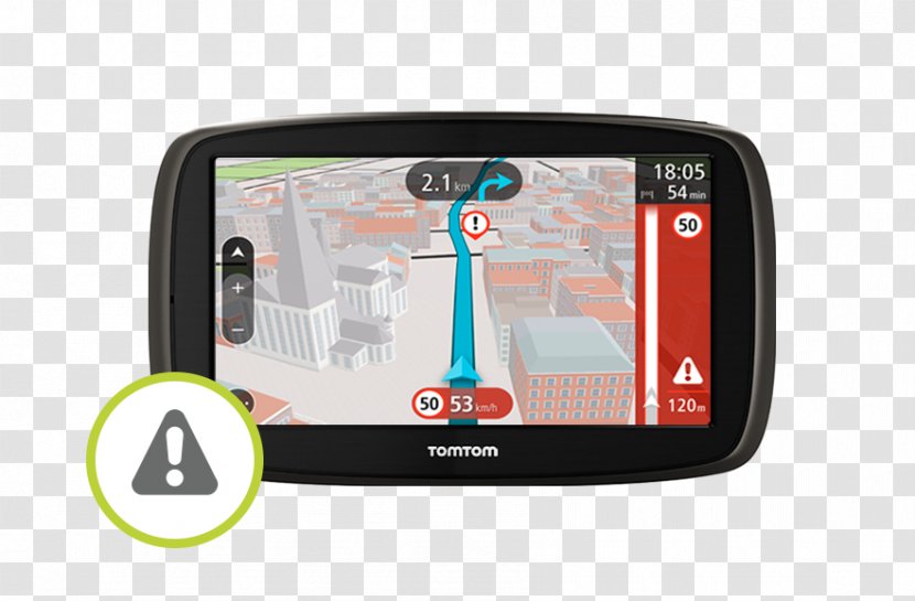 GPS Navigation Systems Car TomTom Satellite - Tomtom Go 520 - Highway 50 Cameras Transparent PNG