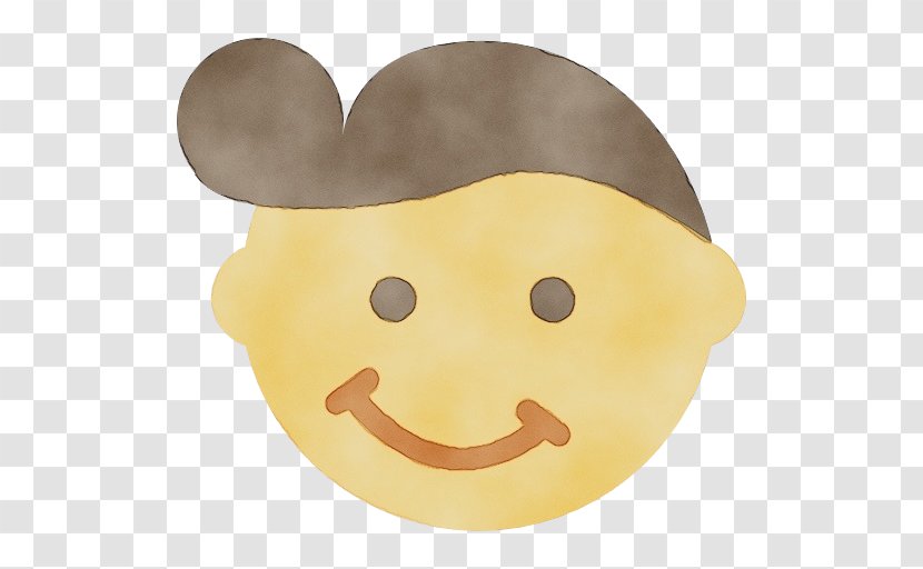 Emoticon - Yellow - Plate Smiley Transparent PNG