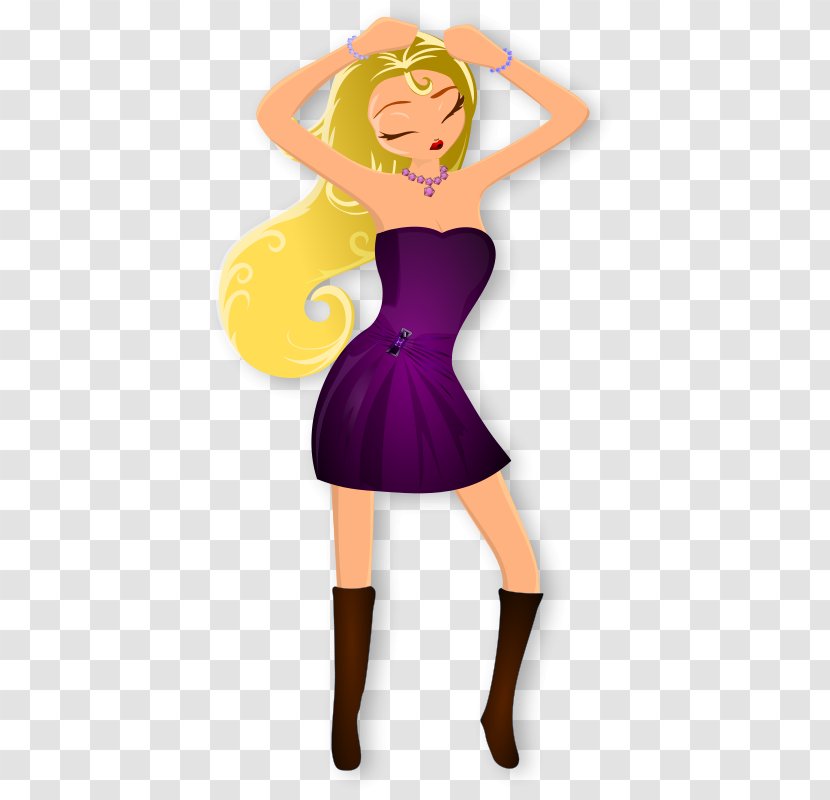 Woman Dance Clip Art - Frame - Blonde Cliparts Transparent PNG