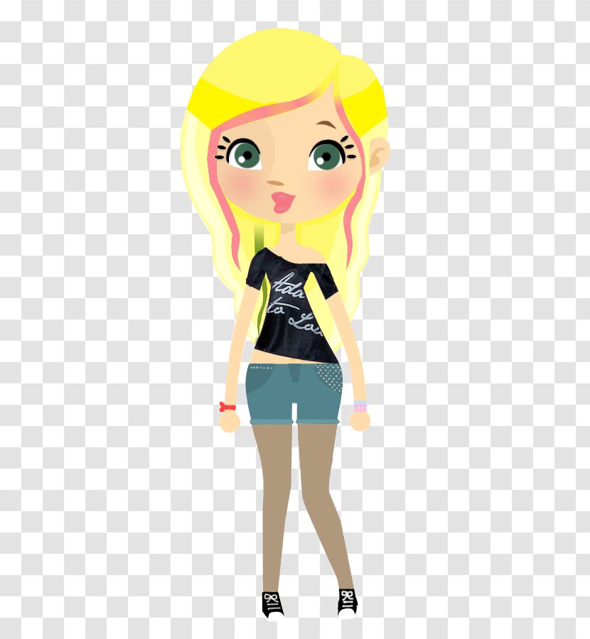 Doll Blond Human Hair Color - Cartoon - Avril Lavigne Transparent PNG