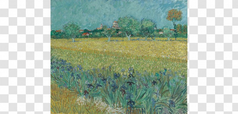 Van Gogh Museum View Of Arles With Irises In The Foreground Letters Vincent - Farm - Painting Transparent PNG