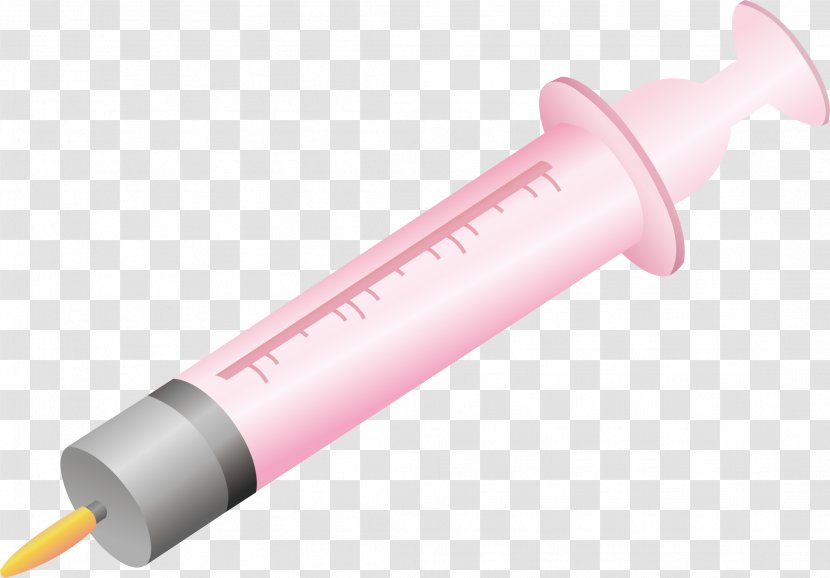 Syringe Injection - Medical Equipment - Pink Transparent PNG