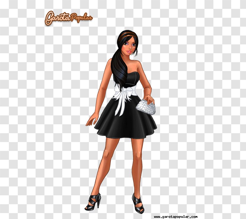 Lady Popular Fashion Photography Little Black Dress Game - Frame - Watercolor Transparent PNG
