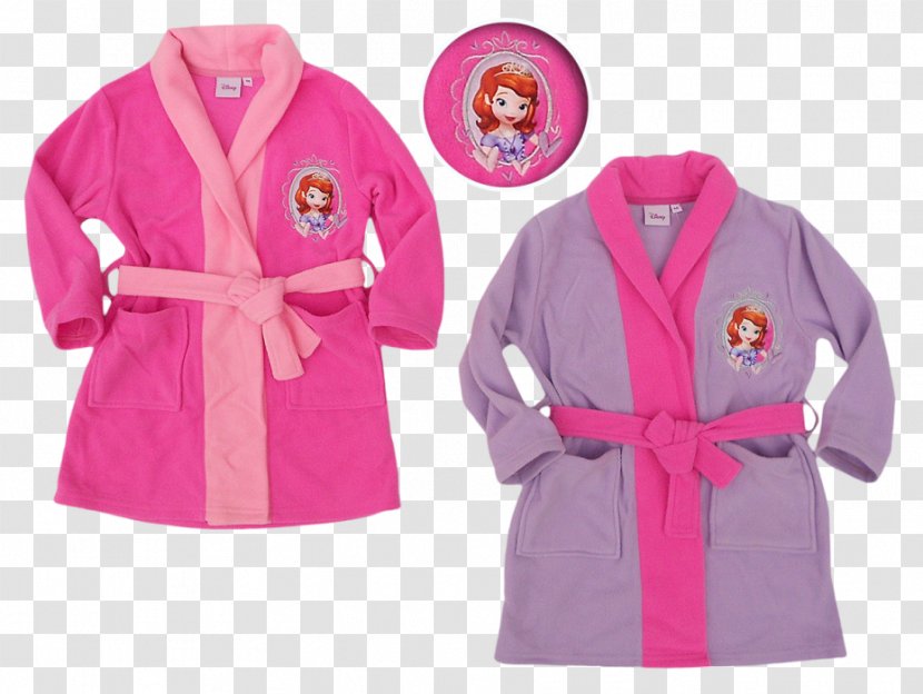 Robe Coat Polar Fleece Pajamas Sleeve - Pink M - Jacket Transparent PNG
