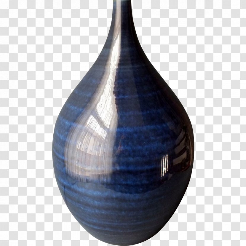 Ceramic Cobalt Blue Vase Artifact Transparent PNG