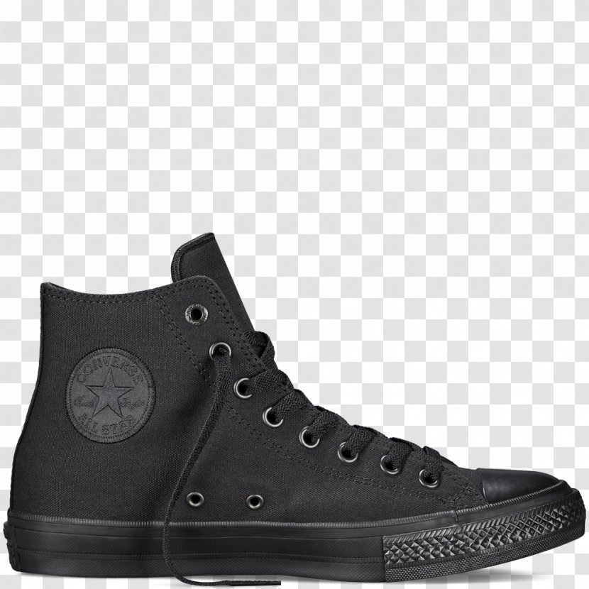 Chuck Taylor All-Stars Converse CT II Hi Black/ White High-top Shoe - Work Boots - Nike Transparent PNG