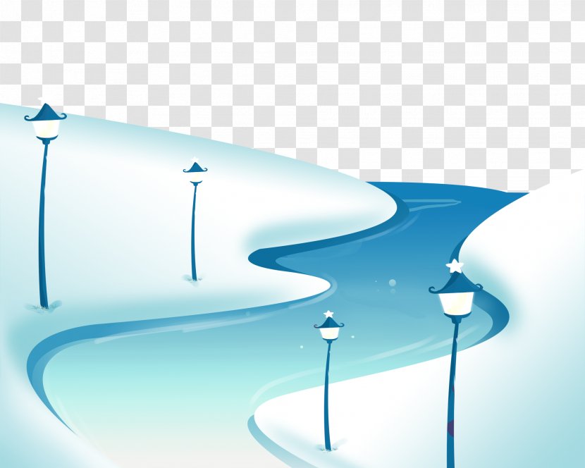 Cartoon Photography Wallpaper - Energy - Storybook Illustration Snow Country Transparent PNG