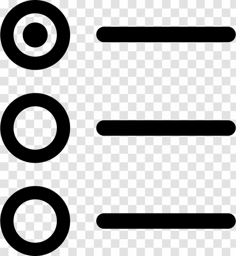Bullet Radio Button - Font Awesome Transparent PNG