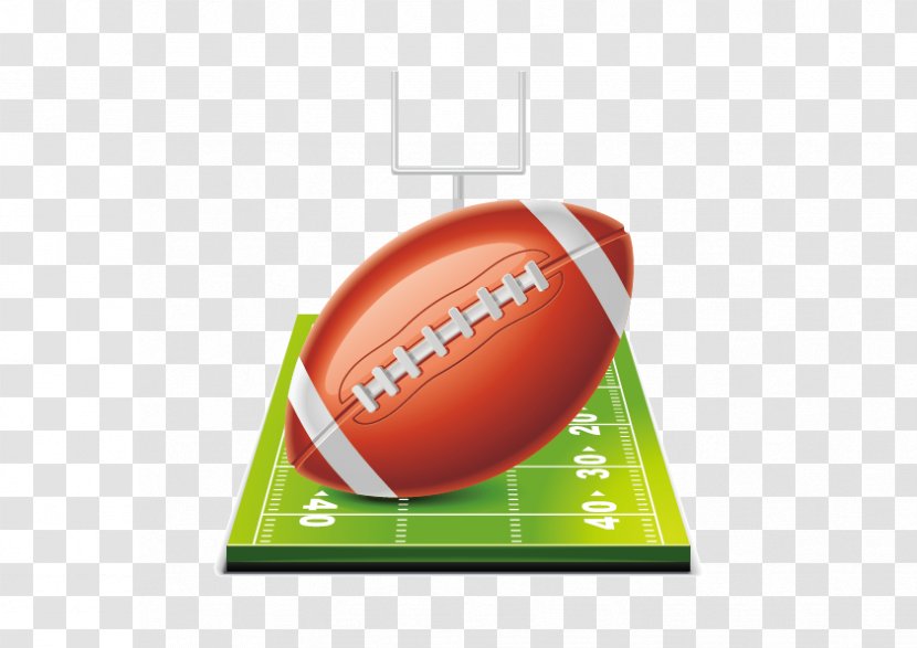 Ball Game American Football Sport - Rugby Union - Vector Transparent PNG