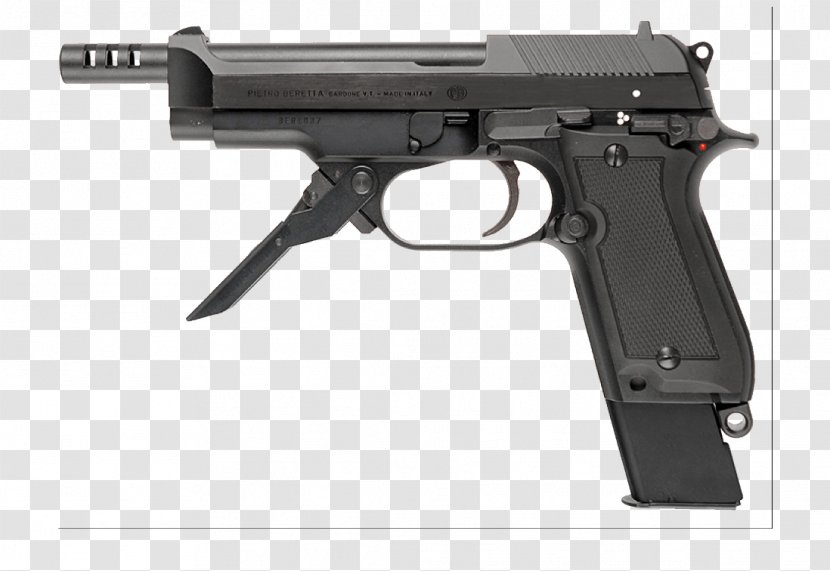 Beretta 93R Machine Pistol Firearm 92 - Handgun Image Transparent PNG