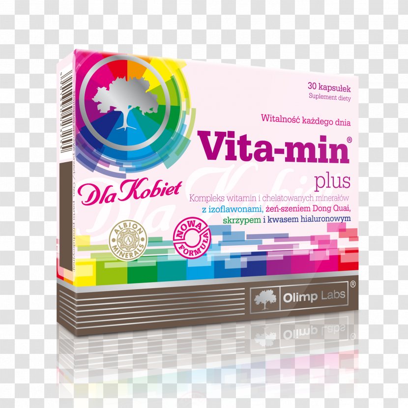 Dietary Supplement OLIMP Vita-Min Plus For Women Vitamin & Mineral Complex Vit C B6 B12 Zinc Iron Olimp Labs - Health - VITA-MIN PLUS 30 Kaps.W,v K[,l Transparent PNG