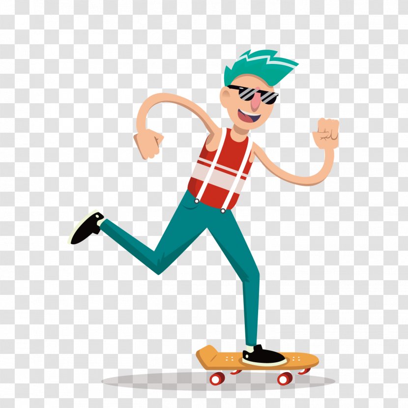 Skateboarding Euclidean Vector Sport - A Skater Boy Transparent PNG