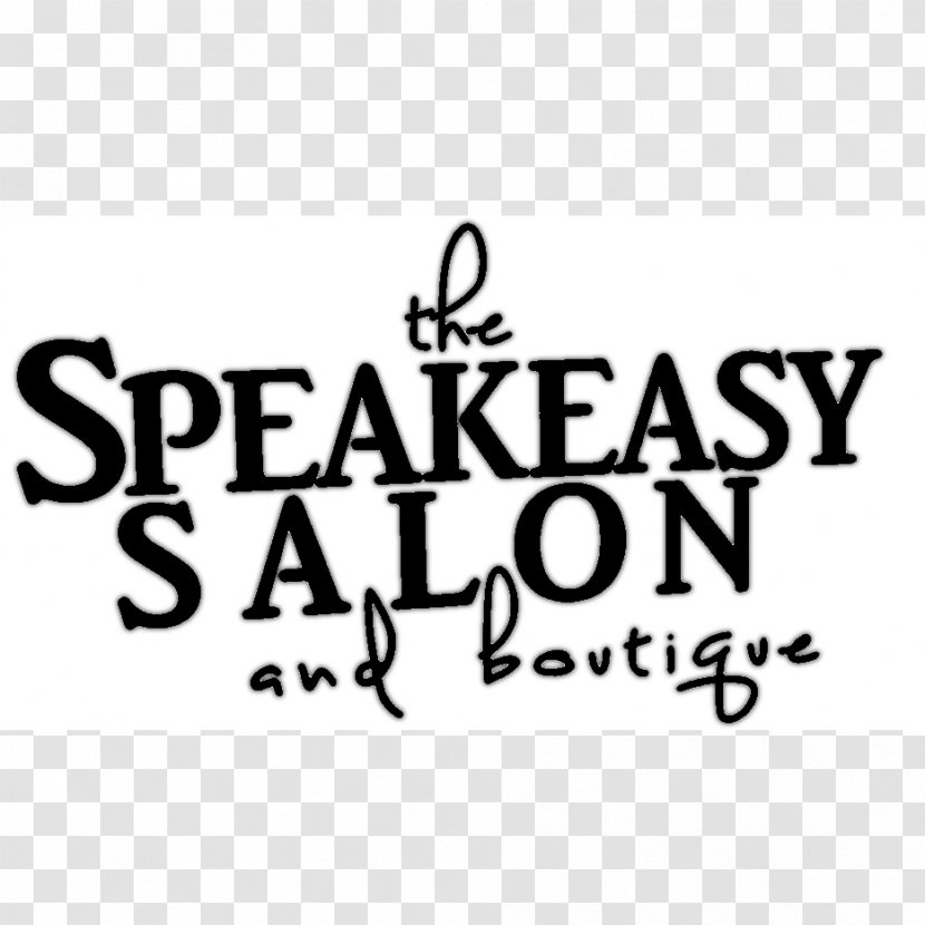 The Speakeasy Salon And Boutique Southwest 10th Street Beauty Parlour Logo - Black Transparent PNG