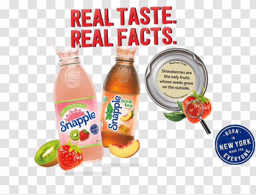 Fizzy Drinks Iced Tea Juice Strawberry Snapple - Dr Pepper Group Transparent PNG