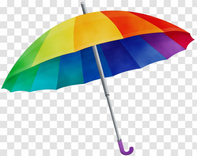 Umbrella Cartoon - Watercolor - Shade Flag Transparent PNG