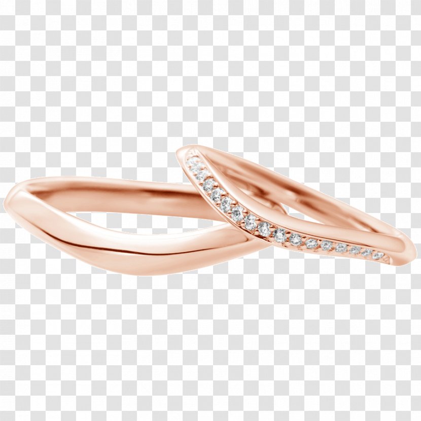 Wedding Ring Bangle Diamond Peach Transparent PNG
