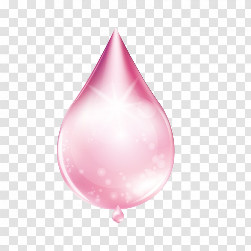 Essential Oil ArtWorks - Pink - Hand-painted Vector Drop Of Transparent PNG