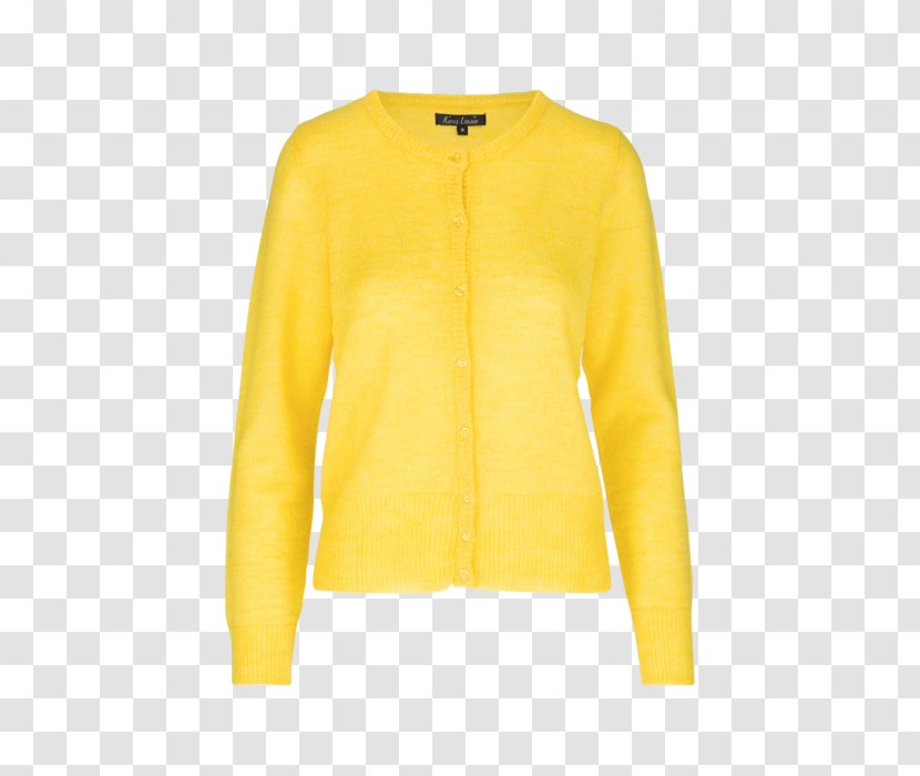 Cardigan Product - Sweater - Shiny Yellow Transparent PNG