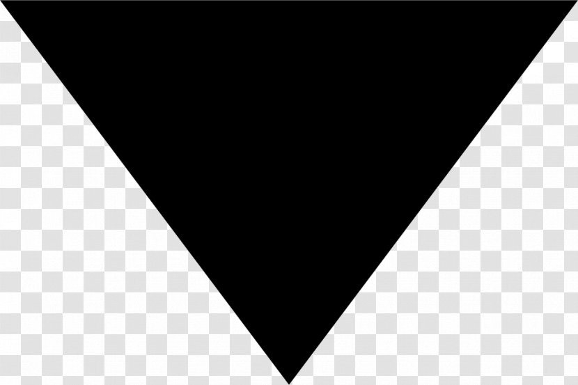 Triangle - Black - Monochrome Transparent PNG