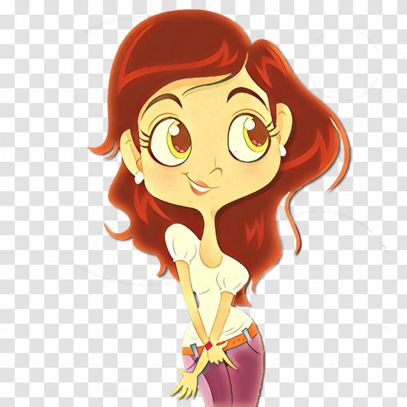 Cartoon Animated Animation Red Hair Brown - Fictional Character Drawing Transparent PNG