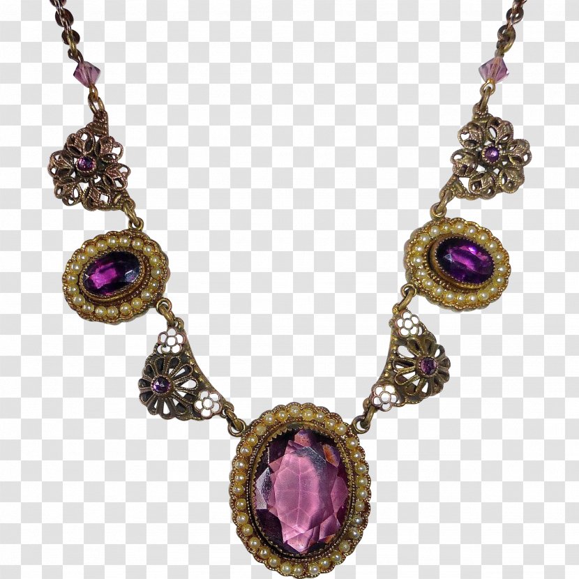 Necklace Jewellery Earring Clothing Accessories Gemstone - Amethyst Transparent PNG