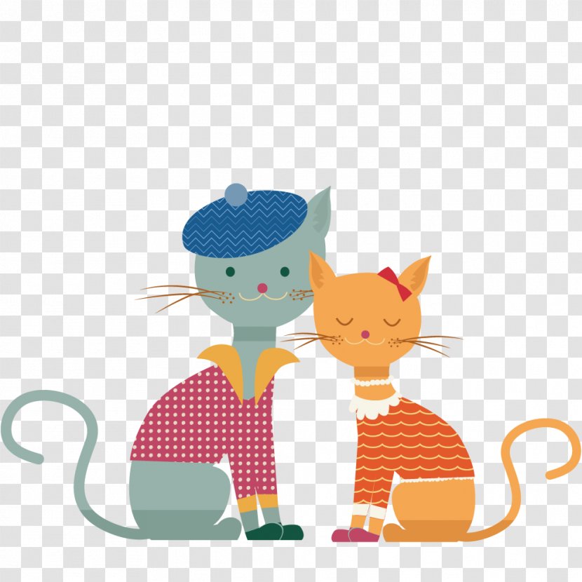 Cat - Loving Transparent PNG