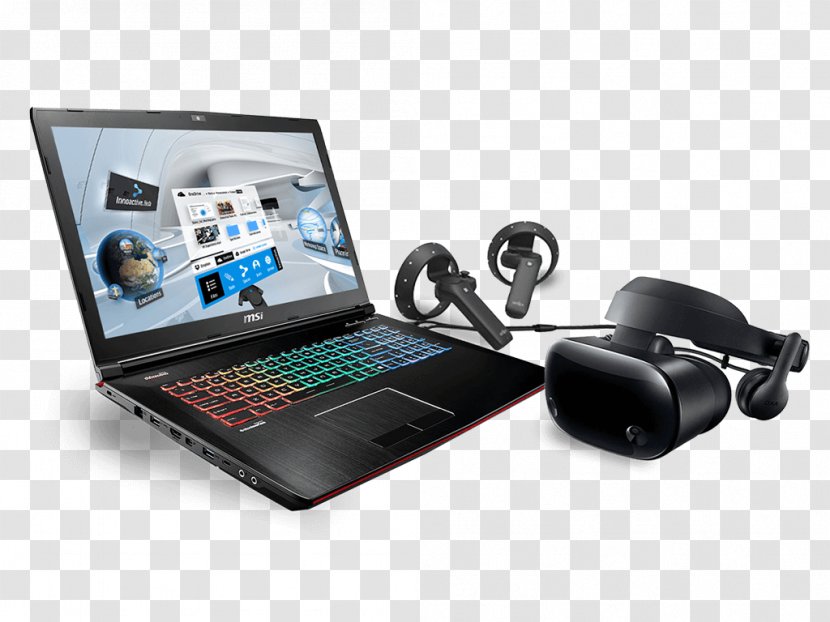 Laptop Computer Hardware Solid-state Drive Output Device Micro-Star International - Electronics - Virtual Reality Headset Remote Transparent PNG