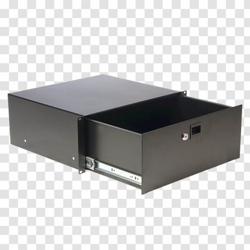 Drawer 19-inch Rack Box Desk Lock - Audio Signal Transparent PNG