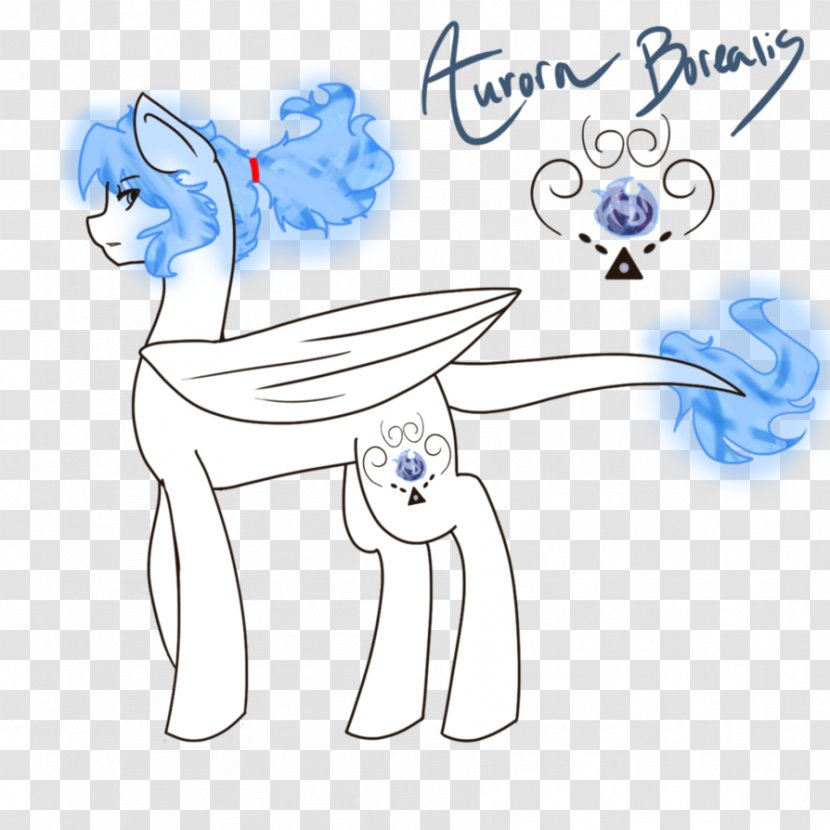 Drawing Horse Line Art - Flower - Aurora Burealis Transparent PNG