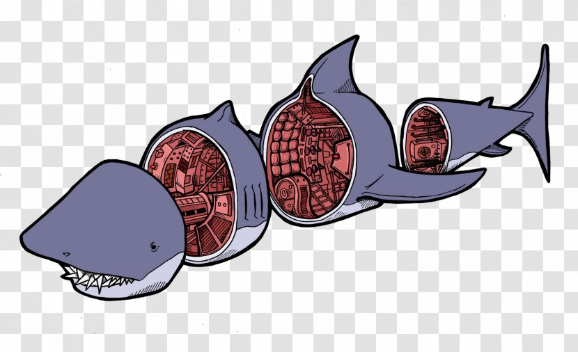 Clip Art Image Fish Shark - Film - Transparent Background Transparent PNG