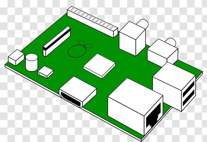 Raspberry Pi Printed Circuit Board Sonic Clip Art - Pcb Cliparts Transparent PNG