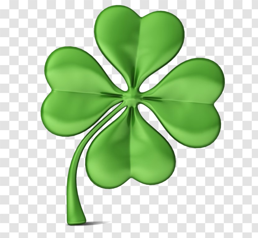 Clip Art Four-leaf Clover Image - Leaf - Flower Transparent PNG