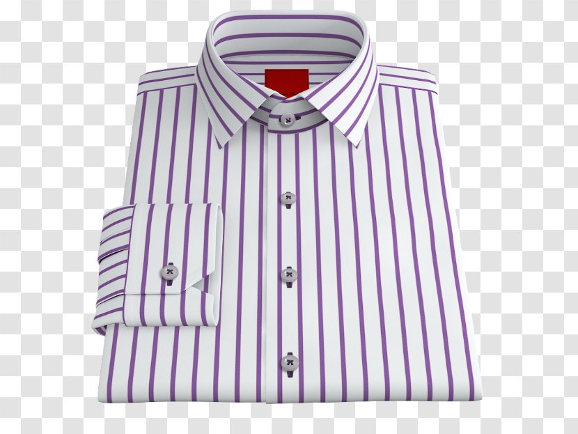 Dress Shirt Clothing Pink White Purple - Twill Transparent PNG