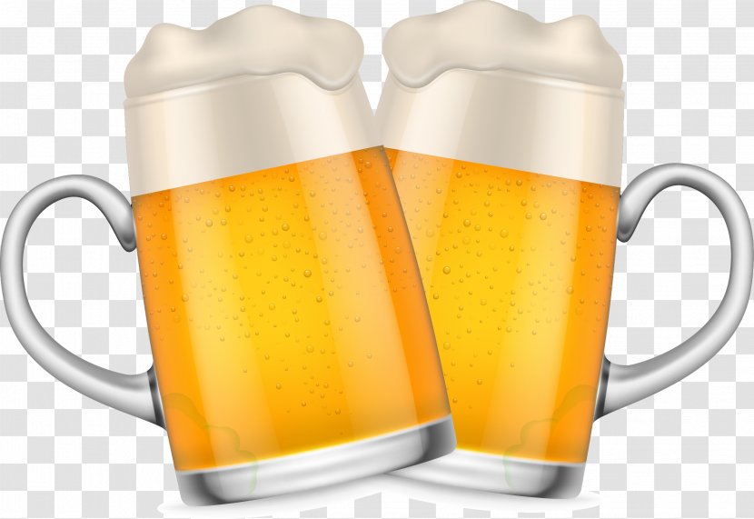 Beer Stein Glassware - Glass - Vector Hand Painted Transparent PNG