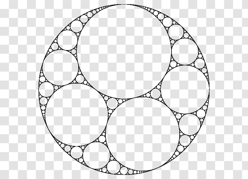 Apollonian Gasket Mathematics Circle Packing Fractal - Recursion Transparent PNG